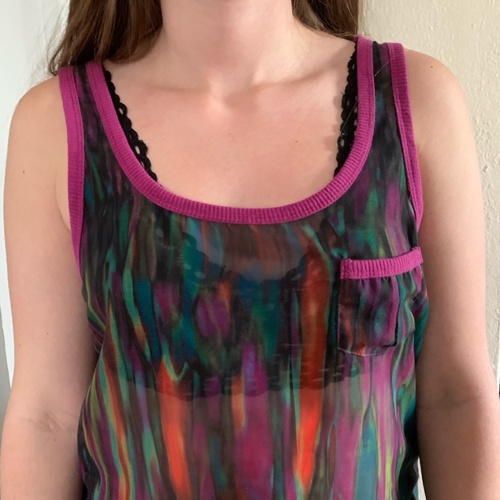 Sheer tank top